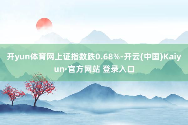 开yun体育网上证指数跌0.68%-开云(中国)Kaiyun·官方网站 登录入口