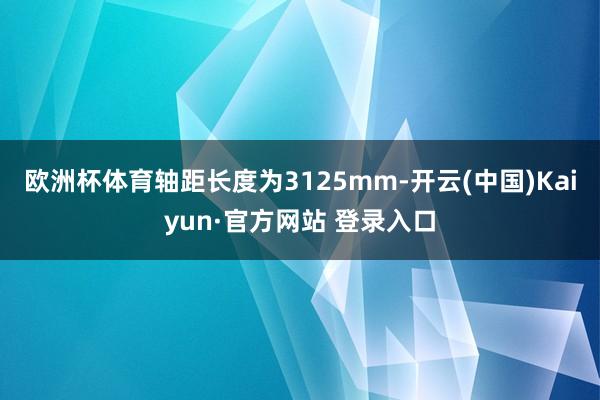 欧洲杯体育轴距长度为3125mm-开云(中国)Kaiyun·官方网站 登录入口