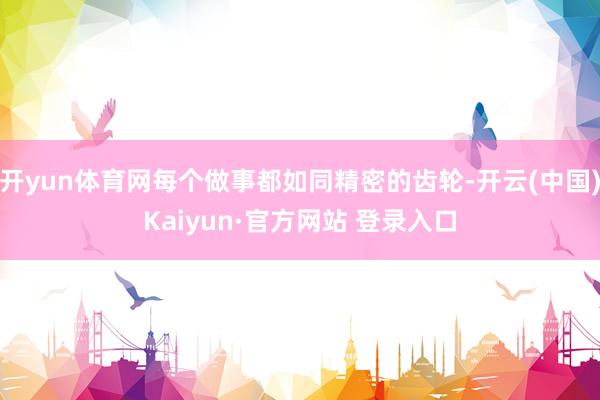 开yun体育网每个做事都如同精密的齿轮-开云(中国)Kaiyun·官方网站 登录入口
