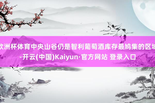欧洲杯体育中央山谷仍是智利葡萄酒库存最鸠集的区域-开云(中国)Kaiyun·官方网站 登录入口