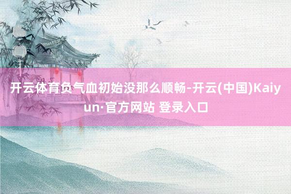 开云体育负气血初始没那么顺畅-开云(中国)Kaiyun·官方网站 登录入口